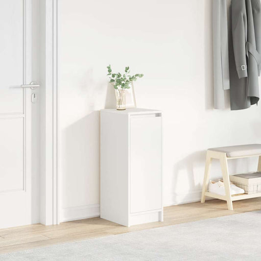 Schoenenkast 29,5x34x76 cm bewerkt hout wit is nu te koop bij PeponiXL, paradijselijk wonen!