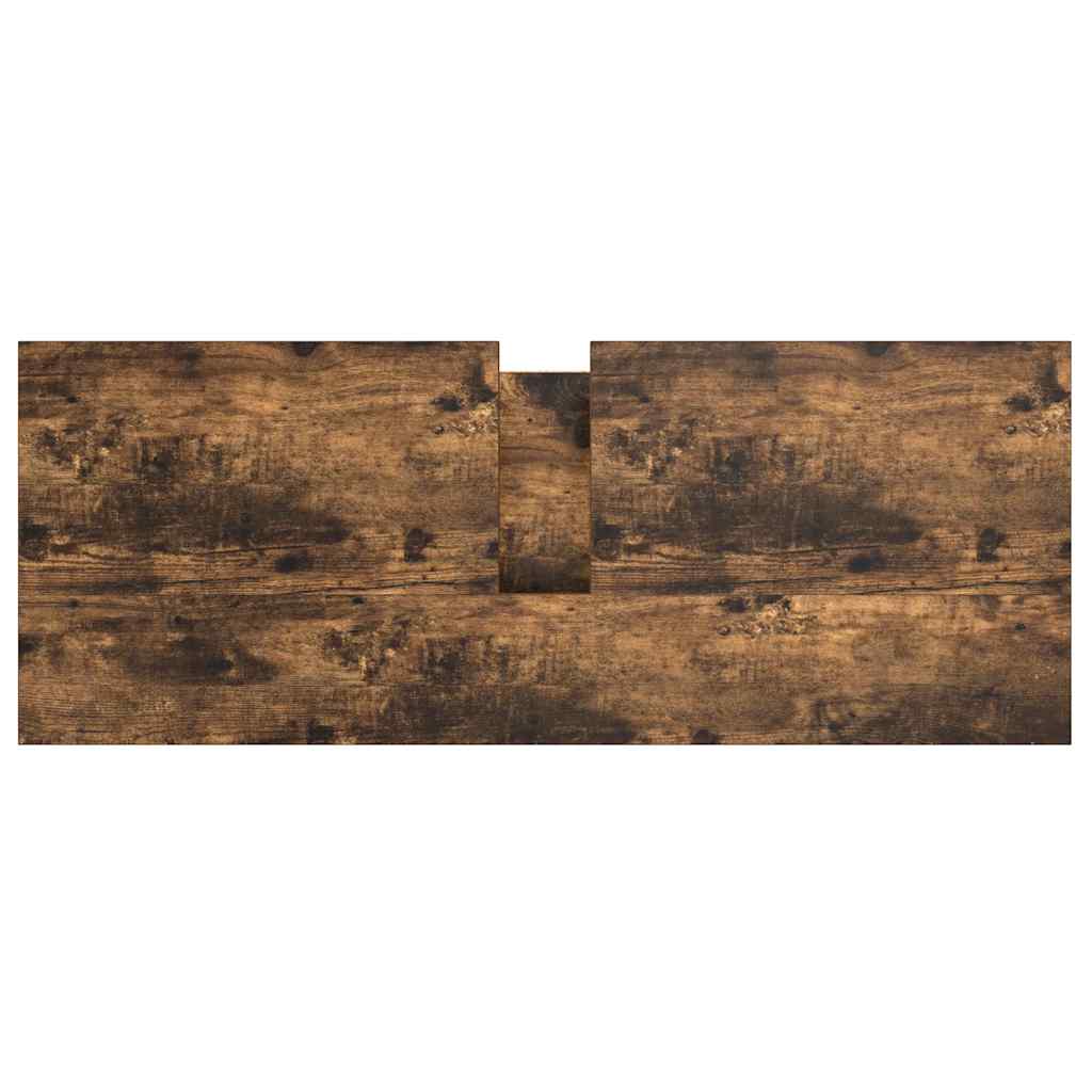 Badkamerkast met lades 90x34,5x60 cm gerookt eikenkleurig is nu te koop bij PeponiXL, paradijselijk wonen!
