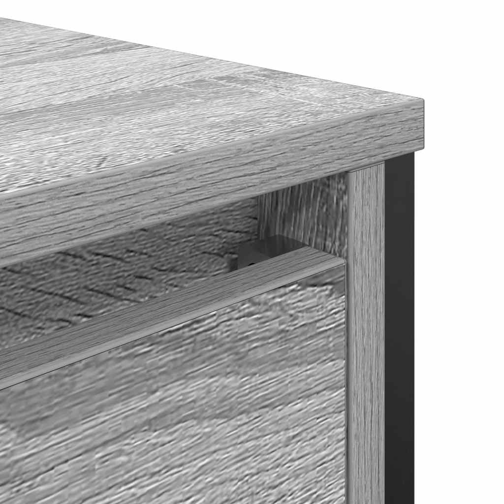 Badkamerkast met lades 90x34,5x60 cm grijs sonoma is nu te koop bij PeponiXL, paradijselijk wonen!
