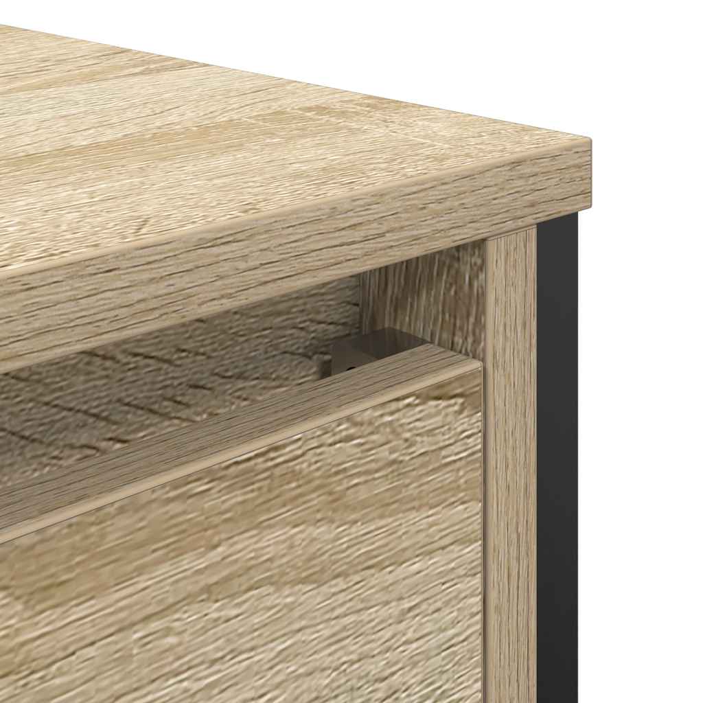 Badkamerwastafelkast met lades 60x34,5x60cm Sonoma eikenkleurig is nu te koop bij PeponiXL, paradijselijk wonen!