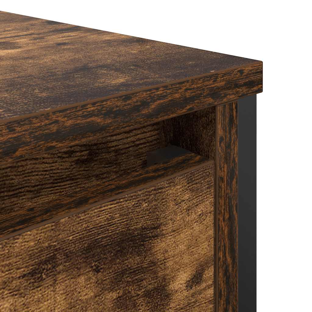 Badkamerkast met lades 60x34,5x60 cm gerookt eikenkleurig is nu te koop bij PeponiXL, paradijselijk wonen!