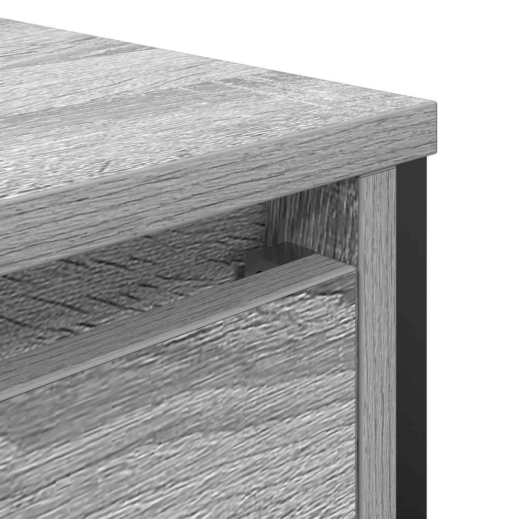 Badkamerkast met lades 60x34,5x60 cm grijs Sonoma is nu te koop bij PeponiXL, paradijselijk wonen!
