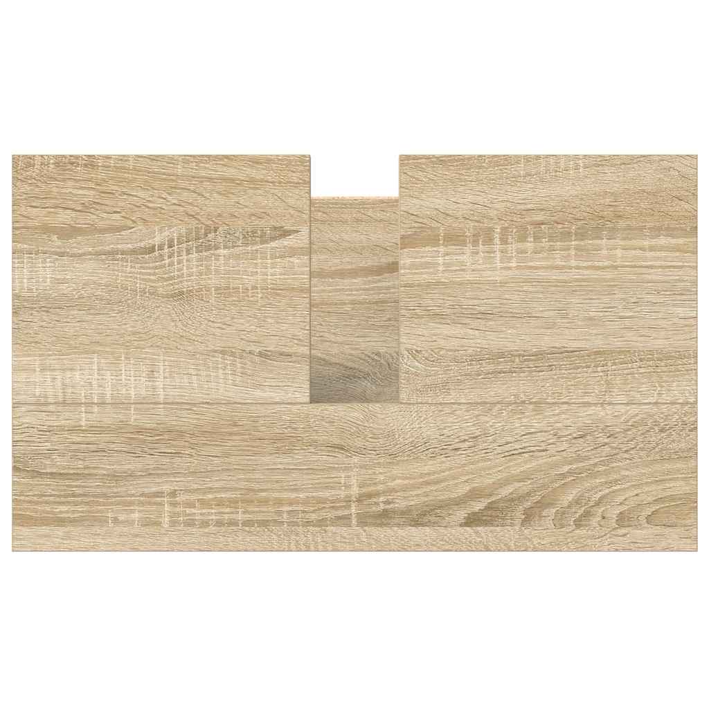 Badkamerkast wastafelmeubel 60x34,5x60 cm sonoma eikenkleurig is nu te koop bij PeponiXL, paradijselijk wonen!