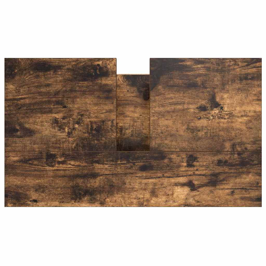 Badkamerkast 60x34,5x60 cm gerookt eikenkleurig is nu te koop bij PeponiXL, paradijselijk wonen!