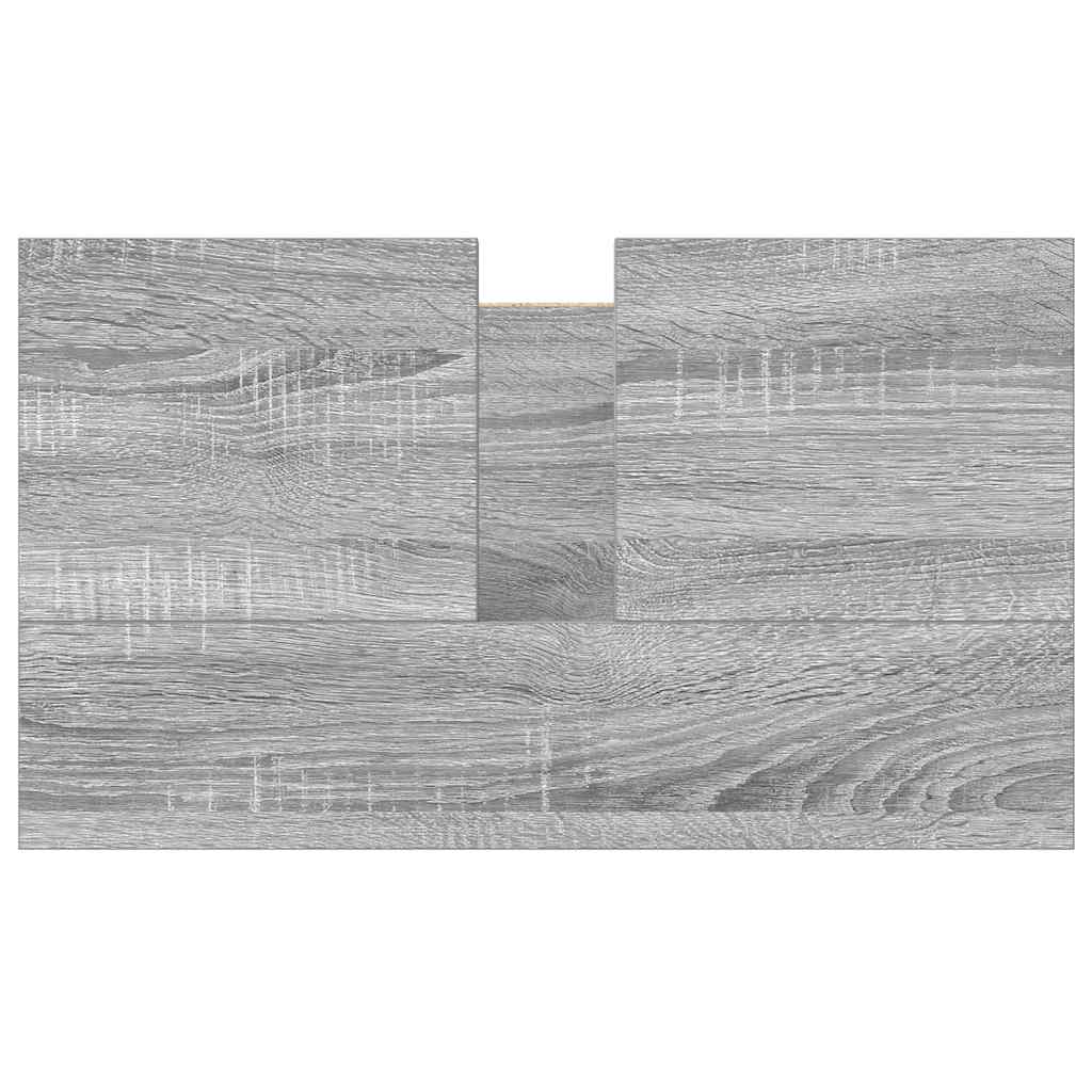 Badkamerkast wastafelkast 60x34,5x60 cm grijs sonoma is nu te koop bij PeponiXL, paradijselijk wonen!