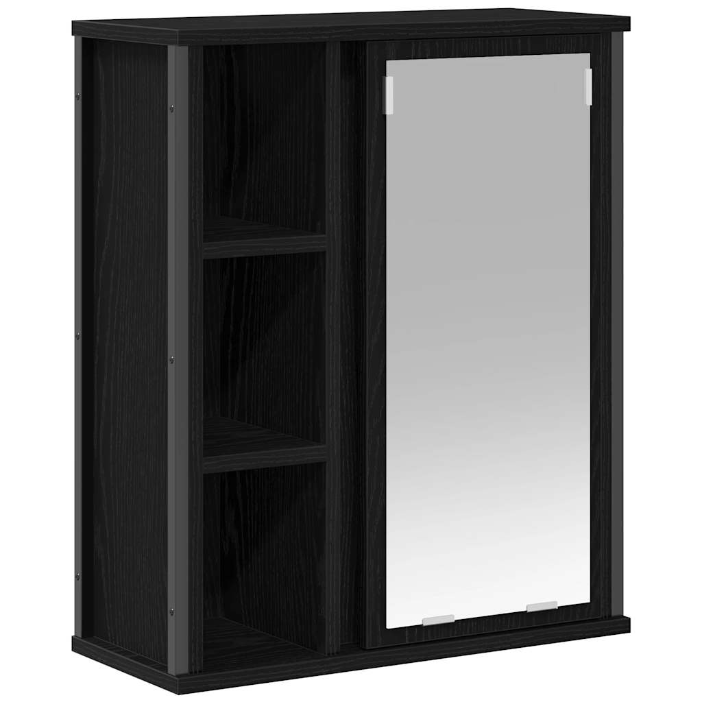 Badkamerwandkast met spiegel 50x21x60 cm eikenkleurig is nu te koop bij PeponiXL, paradijselijk wonen!
