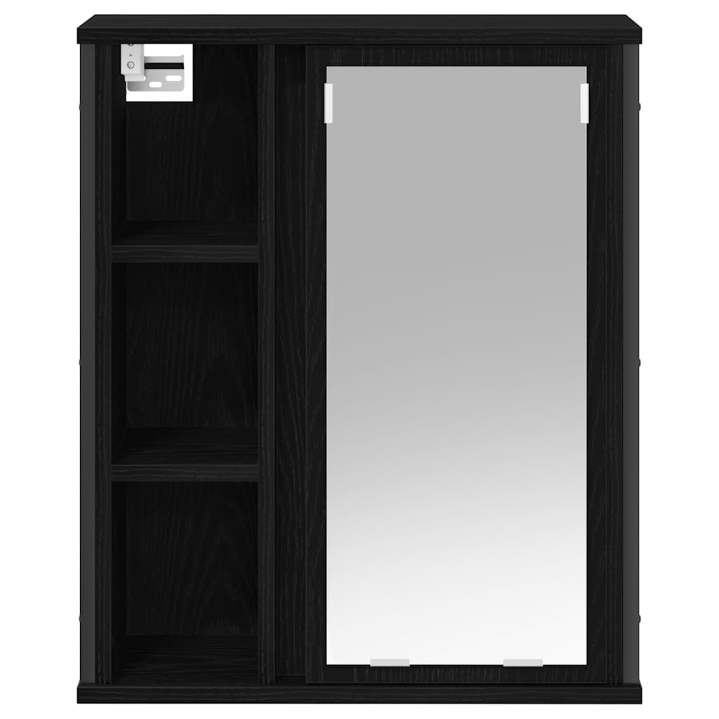 Badkamerwandkast met spiegel 50x21x60 cm eikenkleurig is nu te koop bij PeponiXL, paradijselijk wonen!