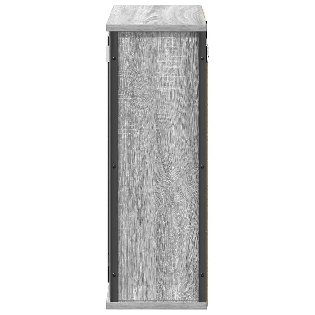 Badkamerwandkast met spiegel 50x21x60 cm Sonoma grijs is nu te koop bij PeponiXL, paradijselijk wonen!