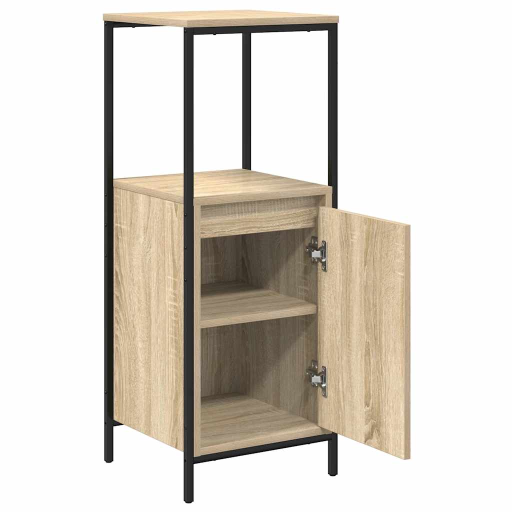 Badkamermeubel met planken 36x35x95 cm Sonoma eikenkleurig is nu te koop bij PeponiXL, paradijselijk wonen!