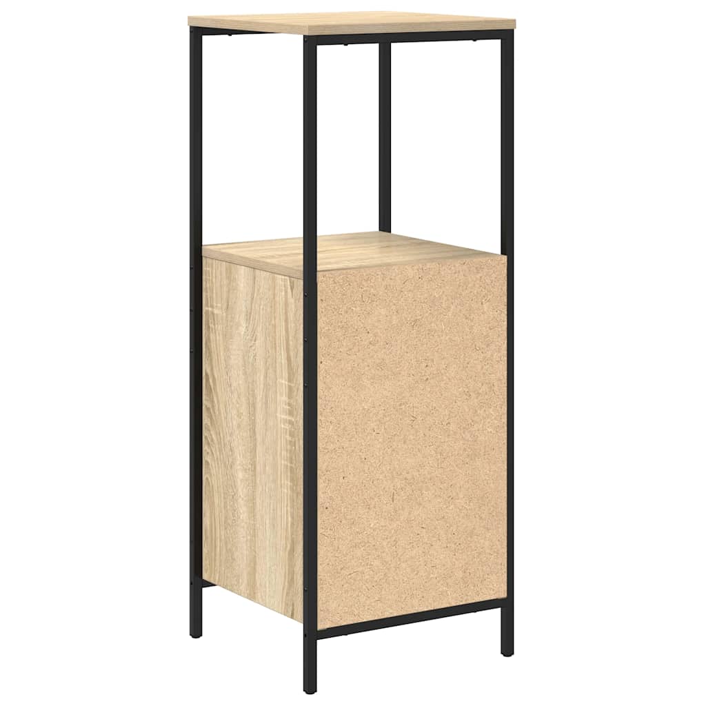 Badkamermeubel met planken 36x35x95 cm Sonoma eikenkleurig is nu te koop bij PeponiXL, paradijselijk wonen!