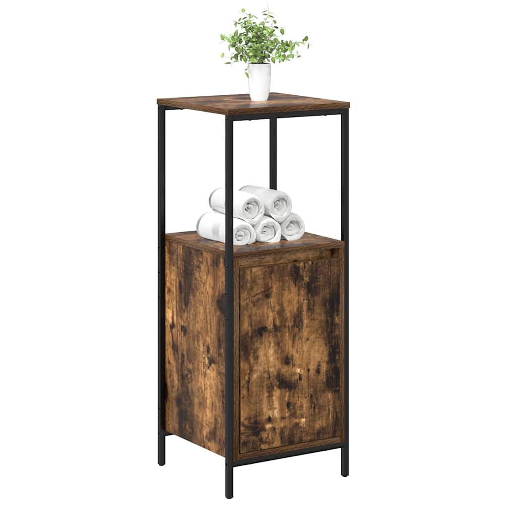Badkamerkast met planken 36x35x95 cm gerookt eiken is nu te koop bij PeponiXL, paradijselijk wonen!