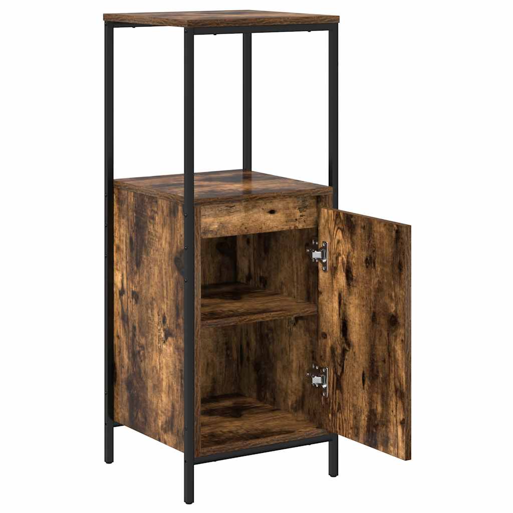 Badkamerkast met planken 36x35x95 cm gerookt eiken is nu te koop bij PeponiXL, paradijselijk wonen!