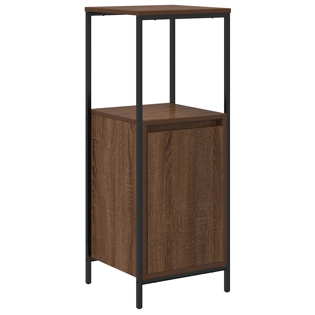 Badkamermeubel met planken 36x35x95 cm bruin eiken is nu te koop bij PeponiXL, paradijselijk wonen!