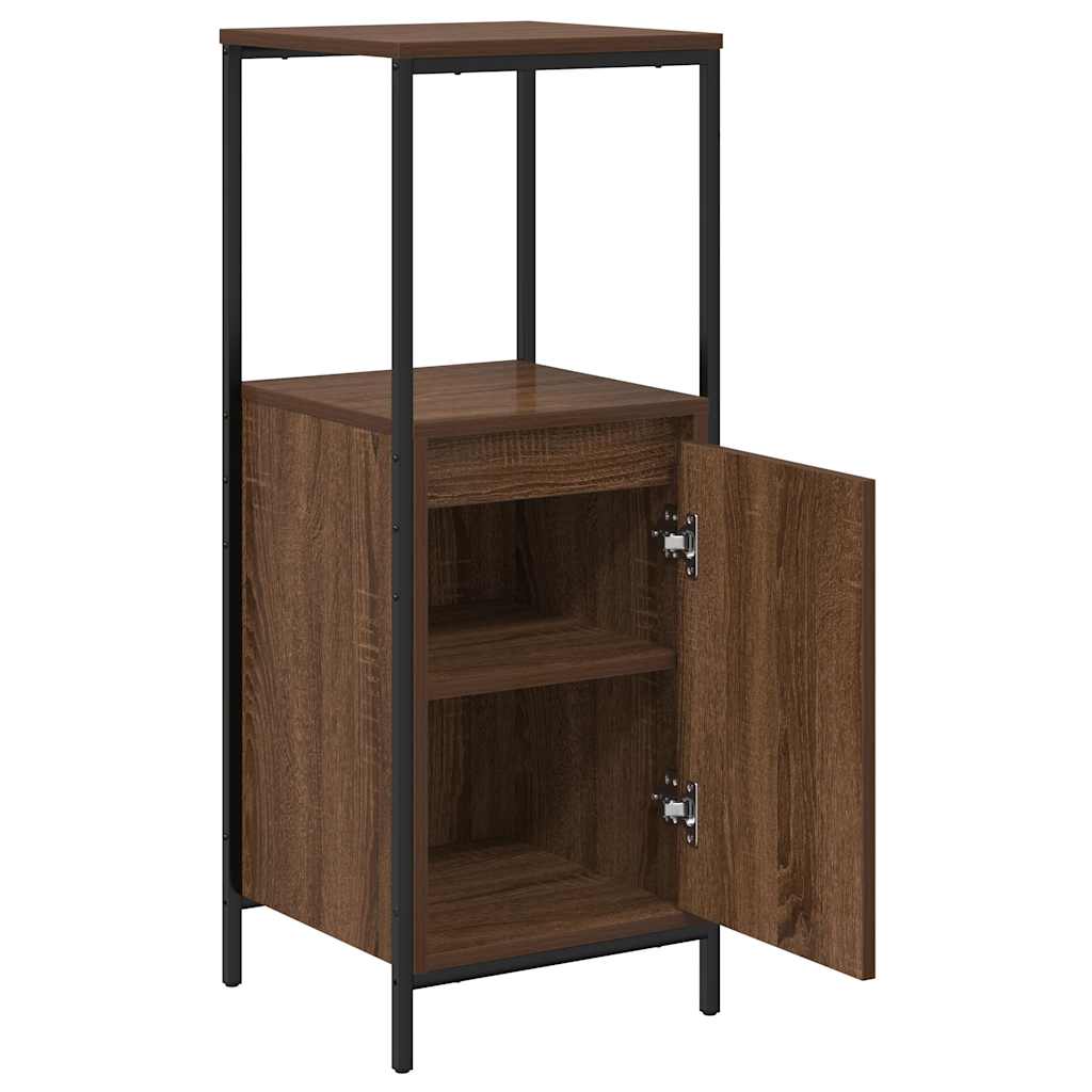 Badkamermeubel met planken 36x35x95 cm bruin eiken is nu te koop bij PeponiXL, paradijselijk wonen!