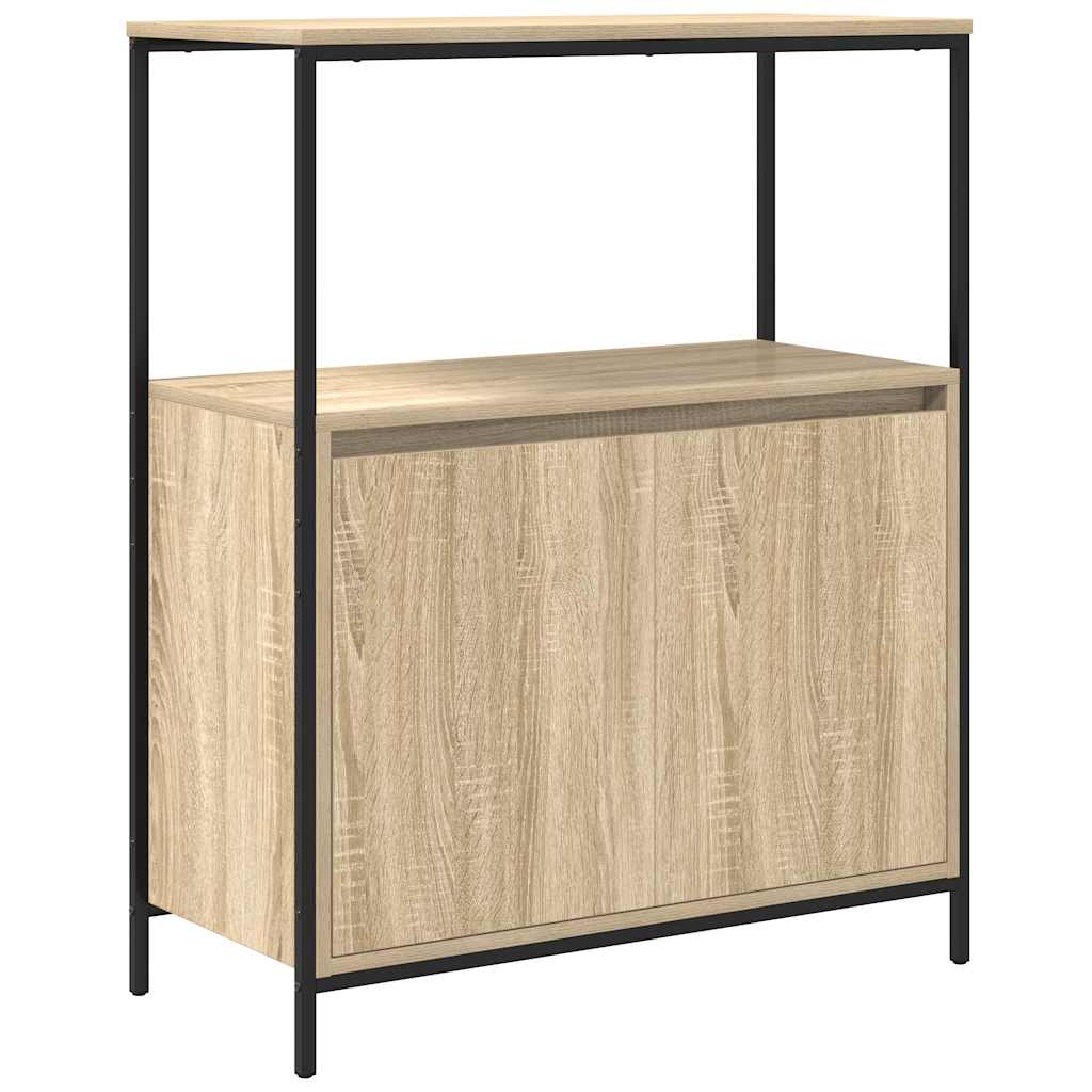 Badkamermeubel met planken 76,5x35x95 cm Sonoma eikenkleurig is nu te koop bij PeponiXL, paradijselijk wonen!