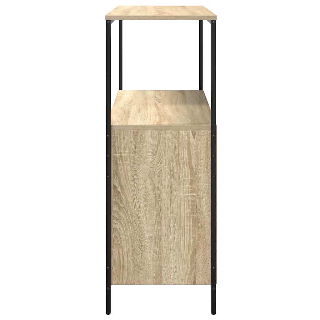 Badkamermeubel met planken 76,5x35x95 cm Sonoma eikenkleurig is nu te koop bij PeponiXL, paradijselijk wonen!