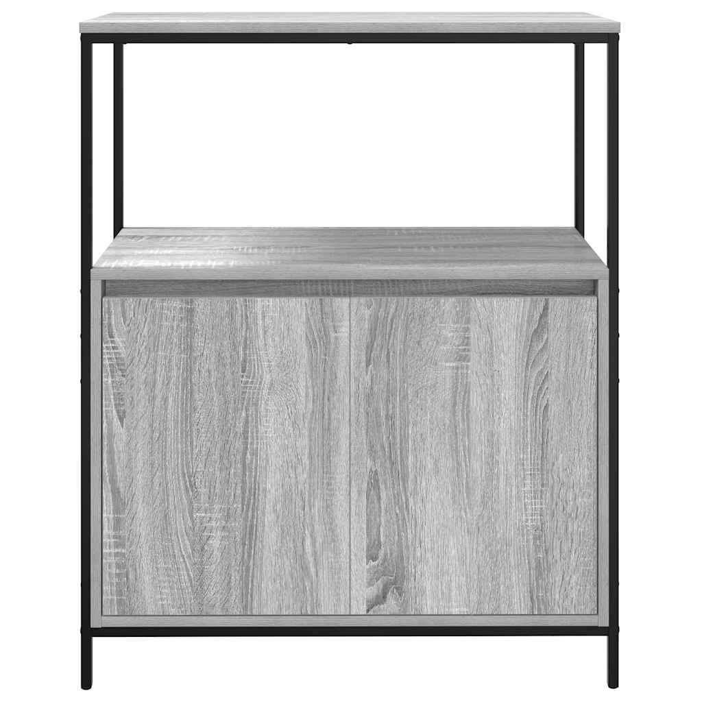 Badkamermeubel met planken 76,5x35x95 cm grijs Sonoma is nu te koop bij PeponiXL, paradijselijk wonen!