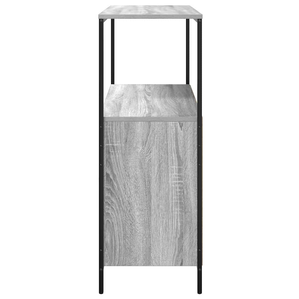 Badkamermeubel met planken 76,5x35x95 cm grijs Sonoma is nu te koop bij PeponiXL, paradijselijk wonen!
