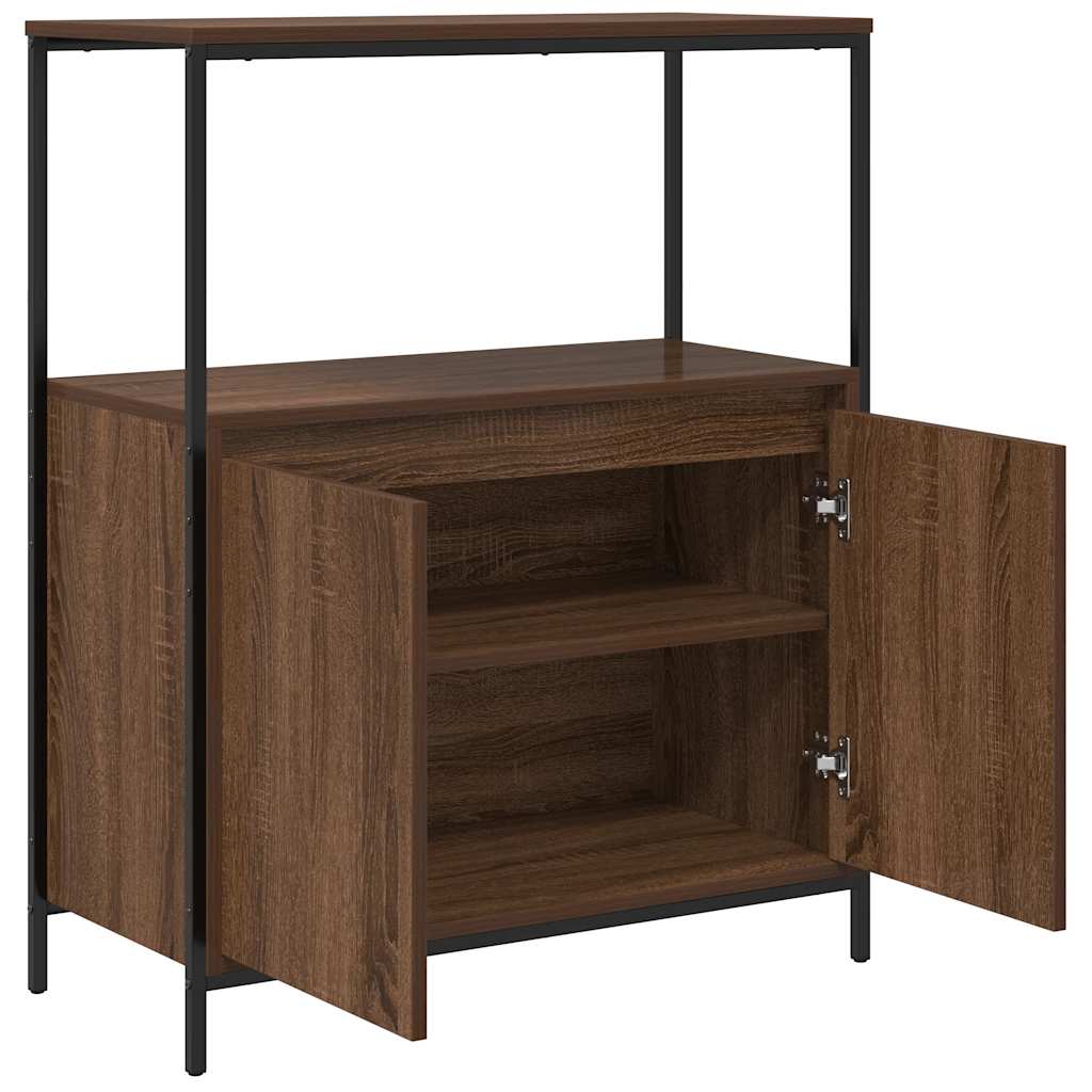 Badkamermeubel met planken 76,5x35x95 cm bruin eiken is nu te koop bij PeponiXL, paradijselijk wonen!