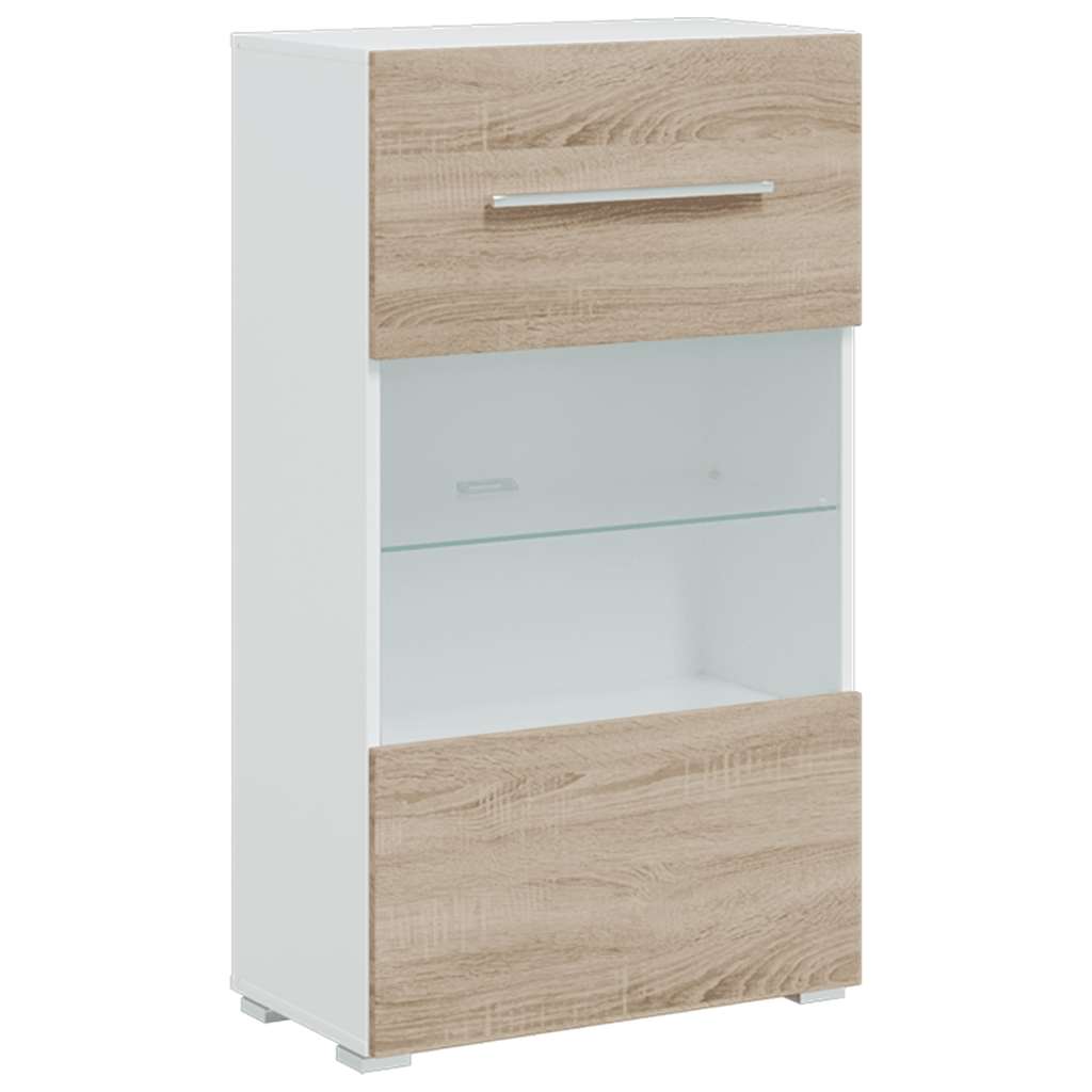 5-delige Tv-meubels met LED bewerkt hout sonoma eiken is nu te koop bij PeponiXL, paradijselijk wonen!