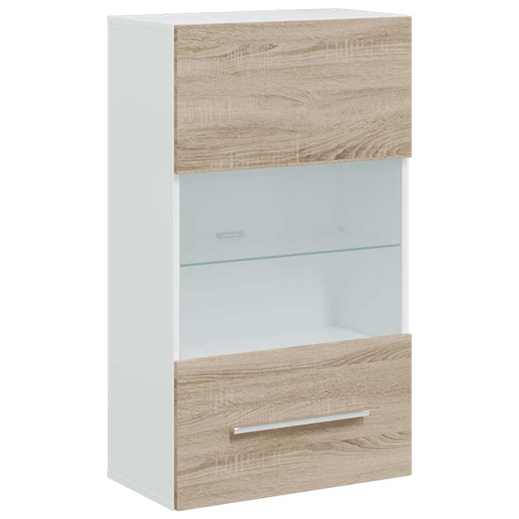 5-delige Tv-meubels met LED bewerkt hout sonoma eiken is nu te koop bij PeponiXL, paradijselijk wonen!