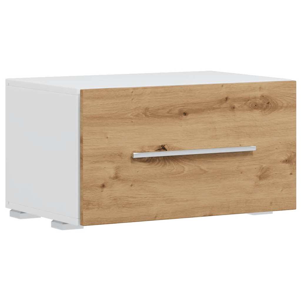 5-delige Tv-meubels met LED bewerkt hout artisanaal eikenkleur is nu te koop bij PeponiXL, paradijselijk wonen!