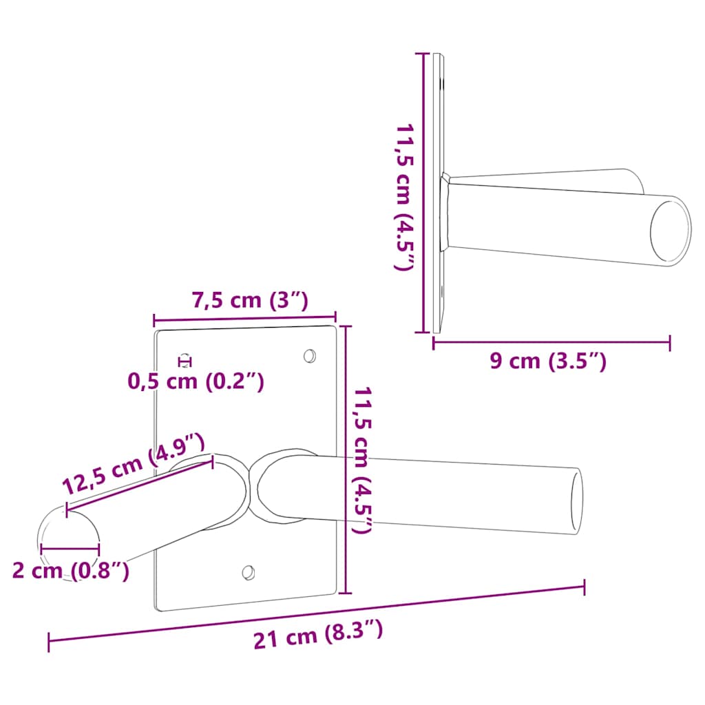 Vlaggen Mast Houder Zilver 11,5 x 7,5 x 0,2 cm Staal is nu te koop bij PeponiXL, paradijselijk wonen!