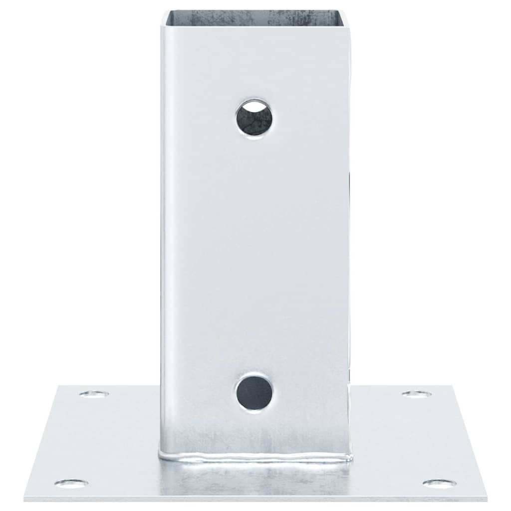 Spokkels vierkant 4 st gegalvaniseerd staal zilverkleurig is nu te koop bij PeponiXL, paradijselijk wonen!