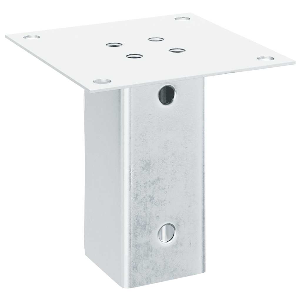 Spokkels vierkant 12 st gegalvaniseerd staal zilverkleurig is nu te koop bij PeponiXL, paradijselijk wonen!