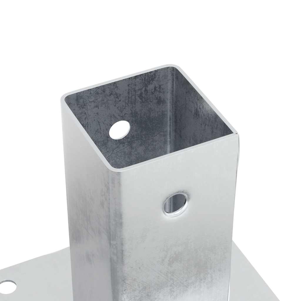 Spokkels vierkant 12 st gegalvaniseerd staal zilverkleurig is nu te koop bij PeponiXL, paradijselijk wonen!
