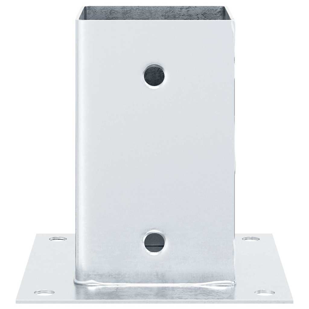 Spokkels vierkant 4 st gegalvaniseerd staal zilverkleurig is nu te koop bij PeponiXL, paradijselijk wonen!