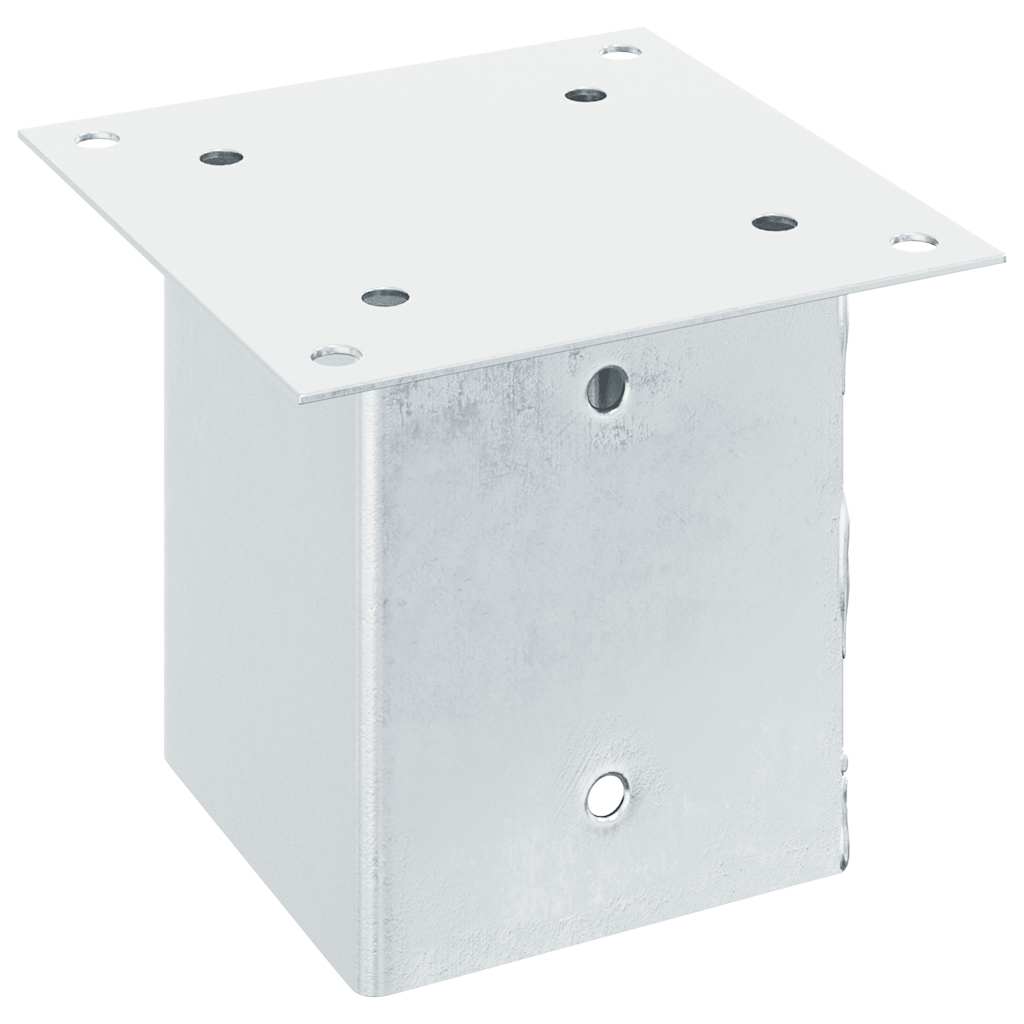 Spokkels vierkant 4 st gegalvaniseerd staal zilverkleurig is nu te koop bij PeponiXL, paradijselijk wonen!