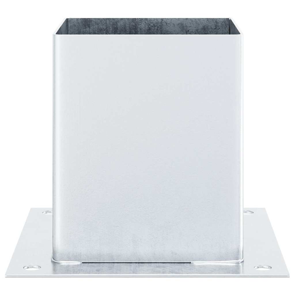 Spokkels vierkant 12 st gegalvaniseerd staal zilverkleurig is nu te koop bij PeponiXL, paradijselijk wonen!