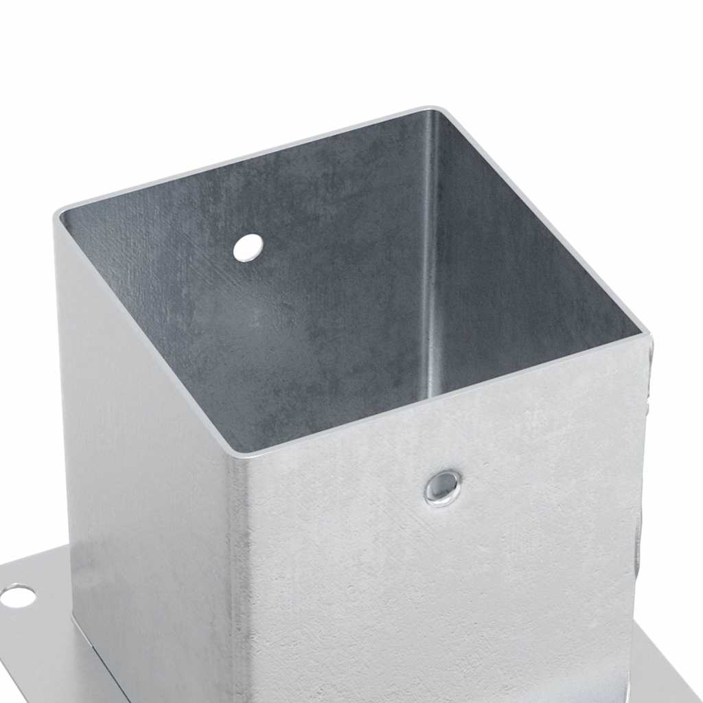 Spokkels vierkant 12 st gegalvaniseerd staal zilverkleurig is nu te koop bij PeponiXL, paradijselijk wonen!