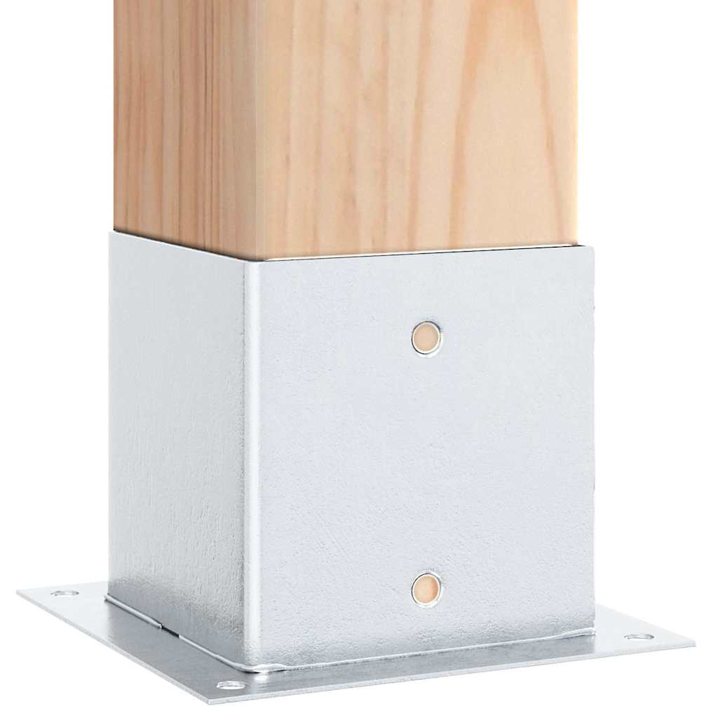 Spokkels vierkant 12 st gegalvaniseerd staal zilverkleurig is nu te koop bij PeponiXL, paradijselijk wonen!