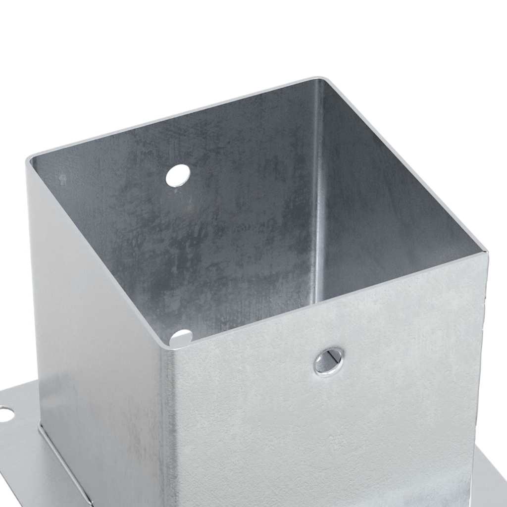 Spokkels vierkant 12 st gegalvaniseerd staal zilverkleurig is nu te koop bij PeponiXL, paradijselijk wonen!