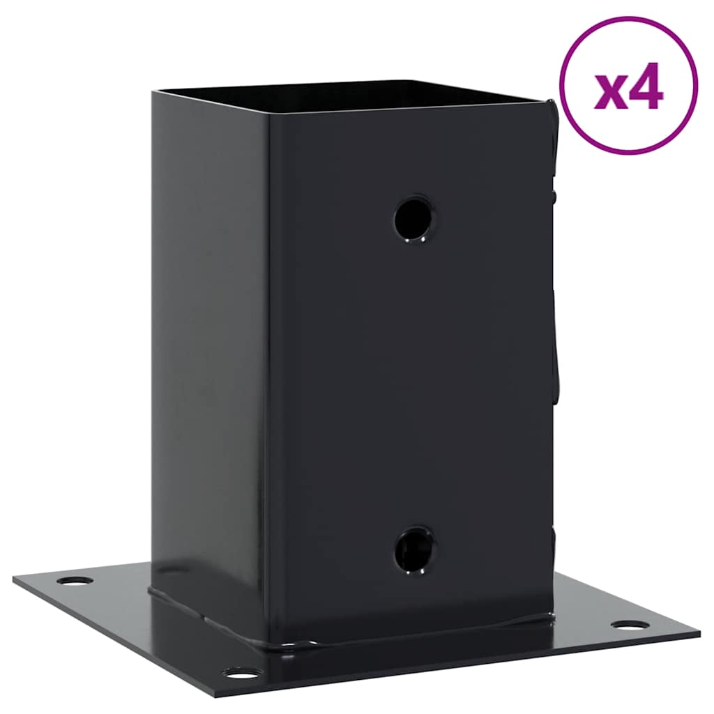 Spokkels vierkant 4 st 81x81 mm gepoedercoat staal antraciet is nu te koop bij PeponiXL, paradijselijk wonen!
