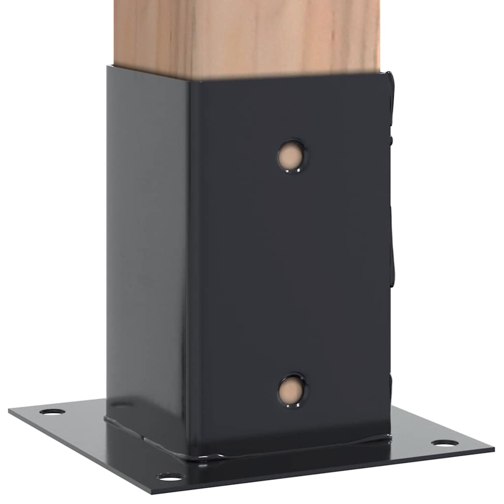 Spokkels vierkant 4 st 81x81 mm gepoedercoat staal antraciet is nu te koop bij PeponiXL, paradijselijk wonen!
