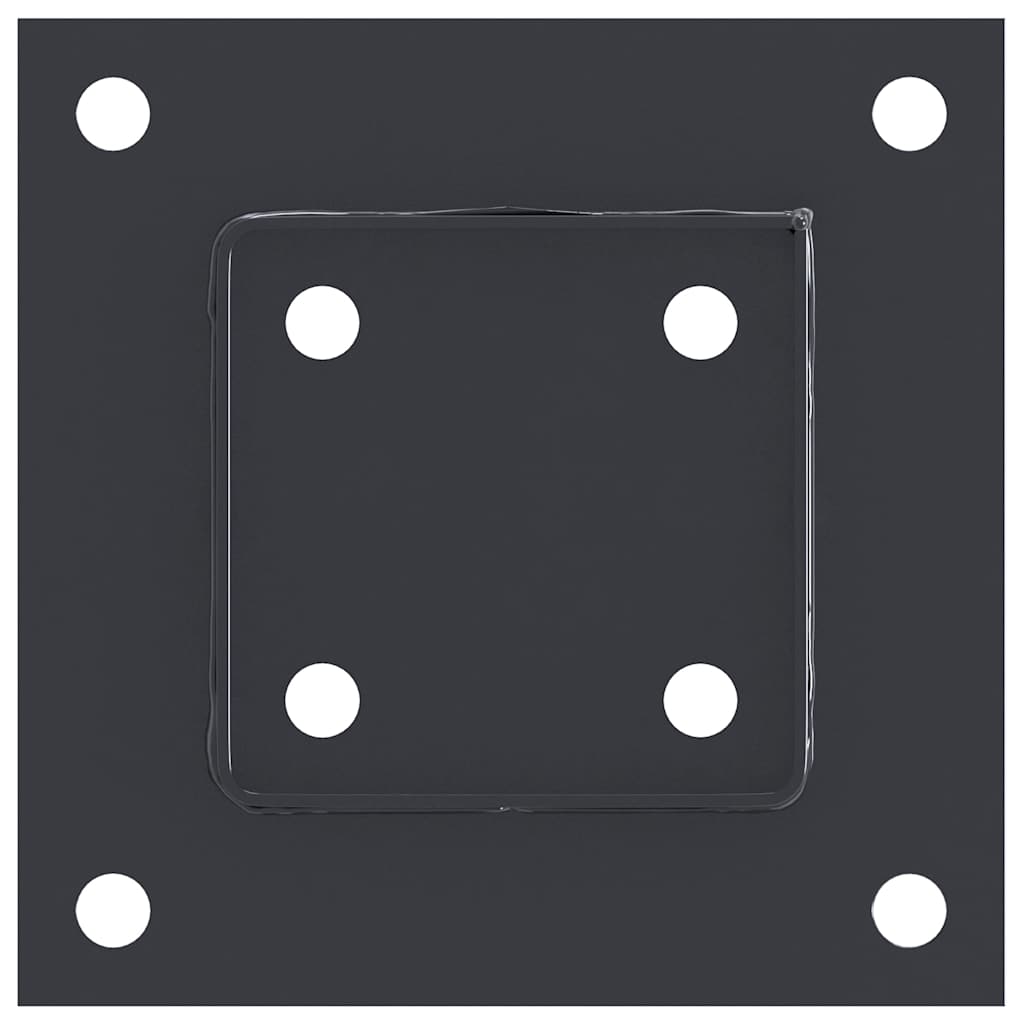 Spokkels vierkant 4 st 81x81 mm gepoedercoat staal antraciet is nu te koop bij PeponiXL, paradijselijk wonen!