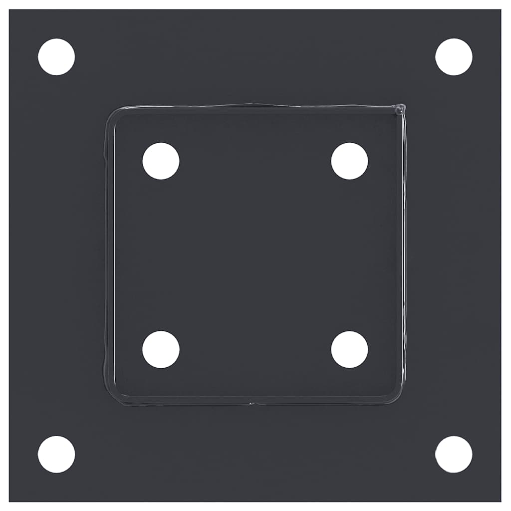 Paondervoeten vierkant 4st 91x91mm gepoedercoat staal antraciet is nu te koop bij PeponiXL, paradijselijk wonen!