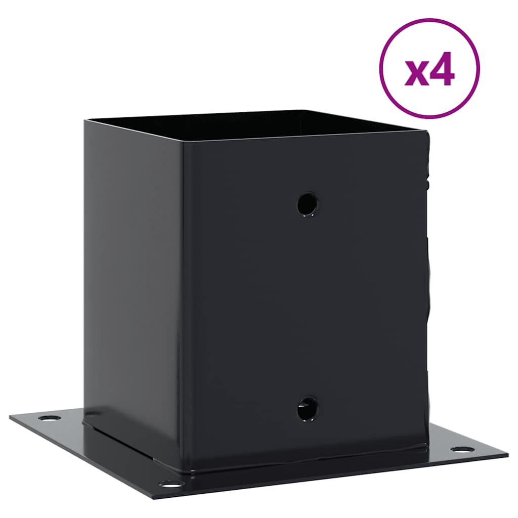 Spokkels vierkant 4 st 101x101 mm gepoedercoat staal antraciet is nu te koop bij PeponiXL, paradijselijk wonen!