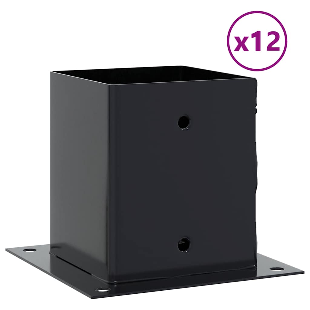 Spokkels vierkant 12 st 121x121 mm gepoedercoat staal antraciet is nu te koop bij PeponiXL, paradijselijk wonen!