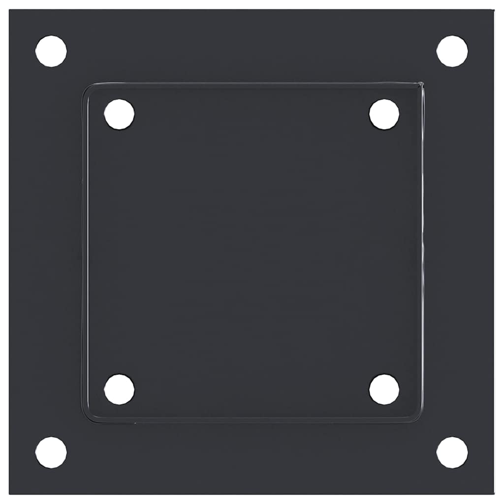 Spokkels vierkant 12 st 121x121 mm gepoedercoat staal antraciet is nu te koop bij PeponiXL, paradijselijk wonen!
