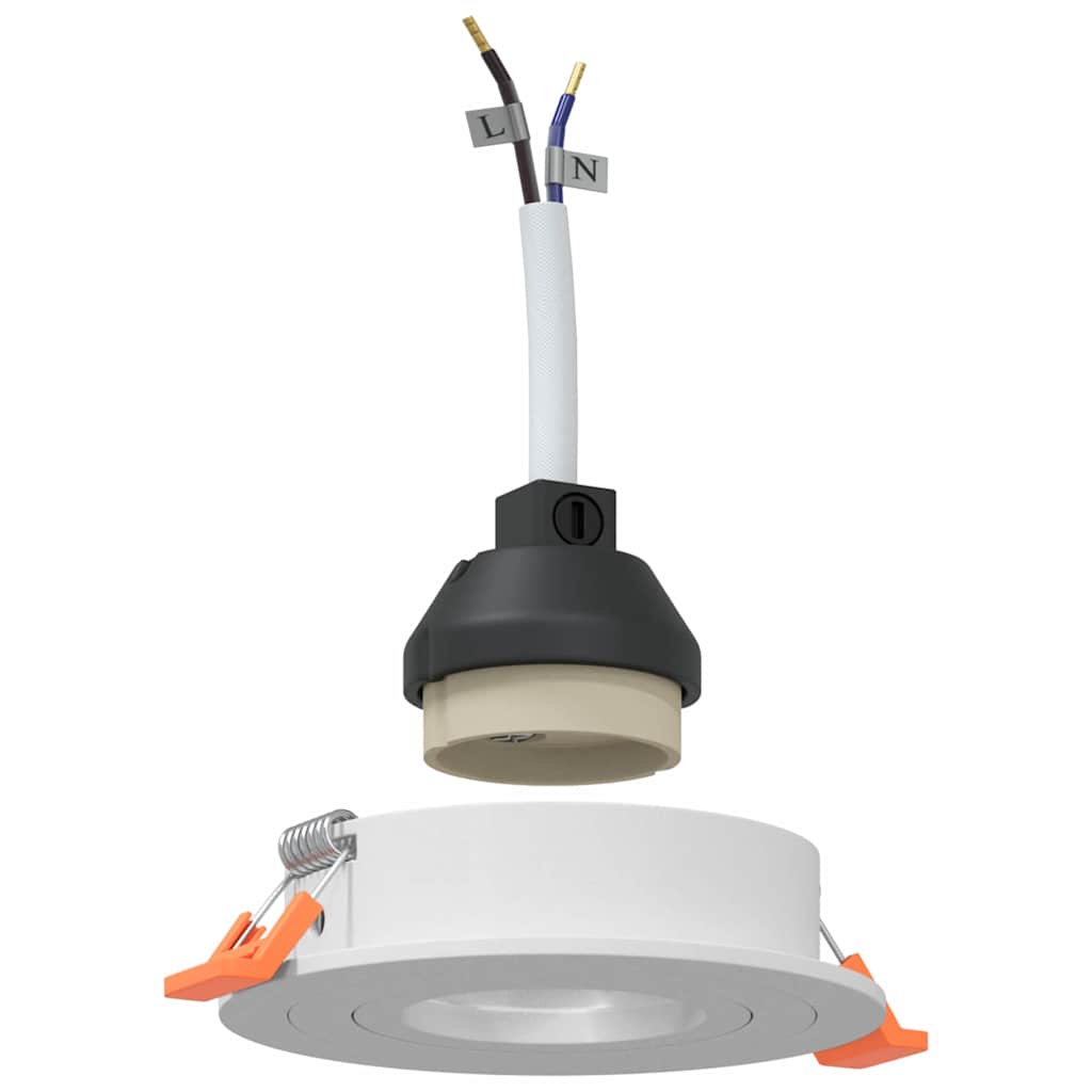 Spotje 6 pcs Wit 9 x 9 x 2 cm Aluminium is nu te koop bij PeponiXL, paradijselijk wonen!