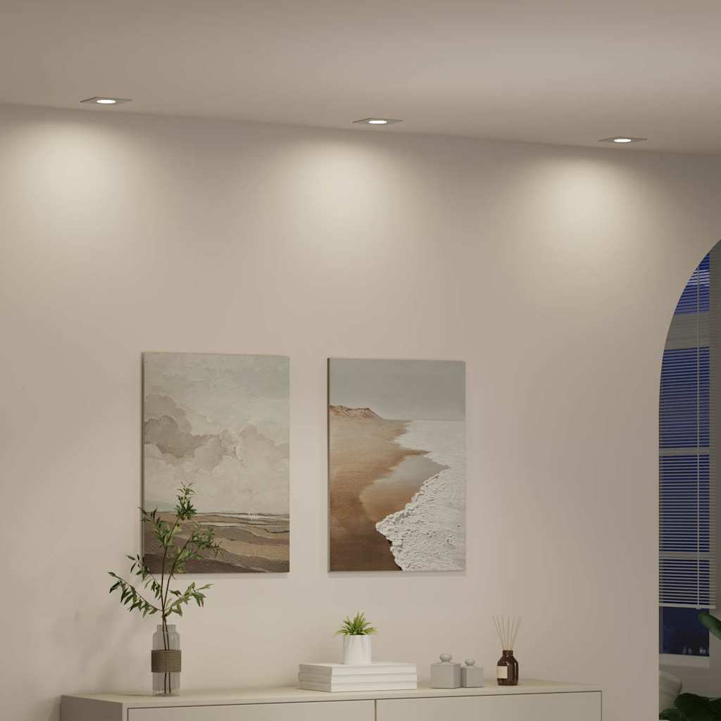 Spotje 6 pcs Wit 9 x 9 x 2 cm Aluminium is nu te koop bij PeponiXL, paradijselijk wonen!