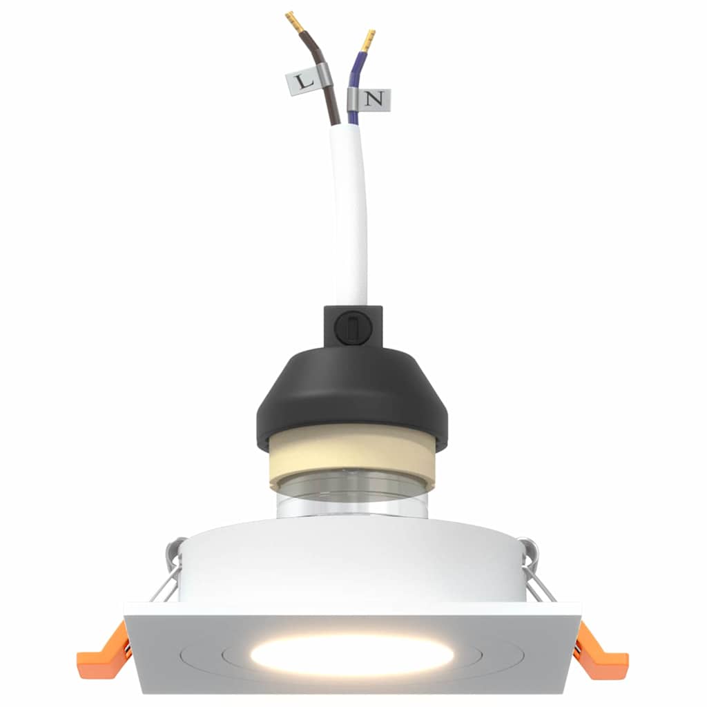 Spotje 6 pcs Wit 9 x 9 x 2 cm Aluminium is nu te koop bij PeponiXL, paradijselijk wonen!