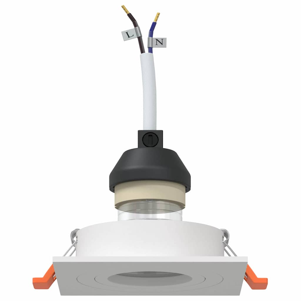 Spotje 12 pcs Wit 9 x 9 x 2 cm Aluminium is nu te koop bij PeponiXL, paradijselijk wonen!