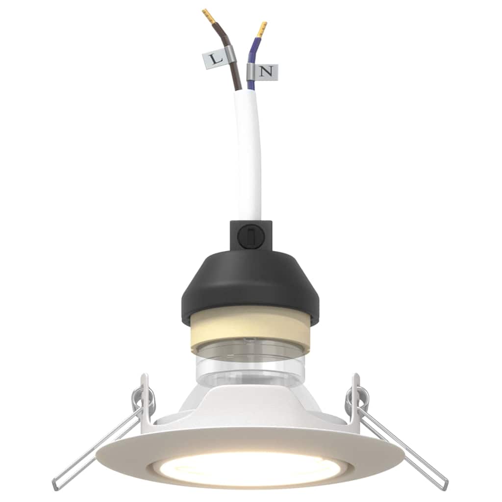 Spotje 6 pcs Wit 9 x 9 x 2.5 cm Metaal is nu te koop bij PeponiXL, paradijselijk wonen!