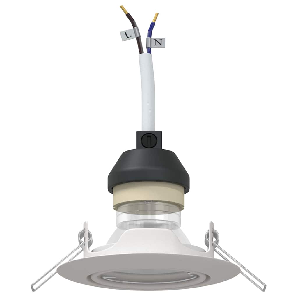 Spotje 6 pcs Wit 9 x 9 x 2.5 cm Metaal is nu te koop bij PeponiXL, paradijselijk wonen!