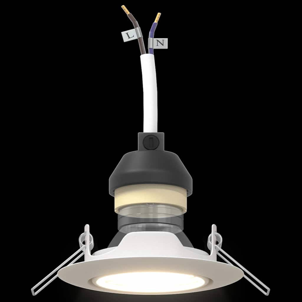 Spotje 24 pcs Wit 9 x 9 x 2.5 cm Metaal is nu te koop bij PeponiXL, paradijselijk wonen!